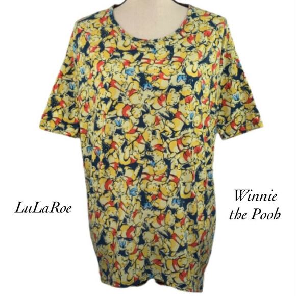 LuLaRoe Disney Winnie the Pooh Butterfly Irma Top Size XXS - Picture 1 of 8
